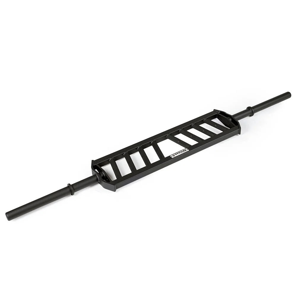 Swiss/Football Olympic Angled Barbell Hybrid Fitness V3, Rackable Multi-Grip 1,900 Bar LB, Titan Rated