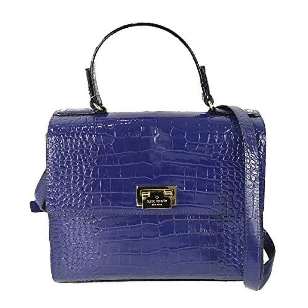 Asilah Knightsbridge Croco Kate Spade Satchel, Doris New Leather York Blue