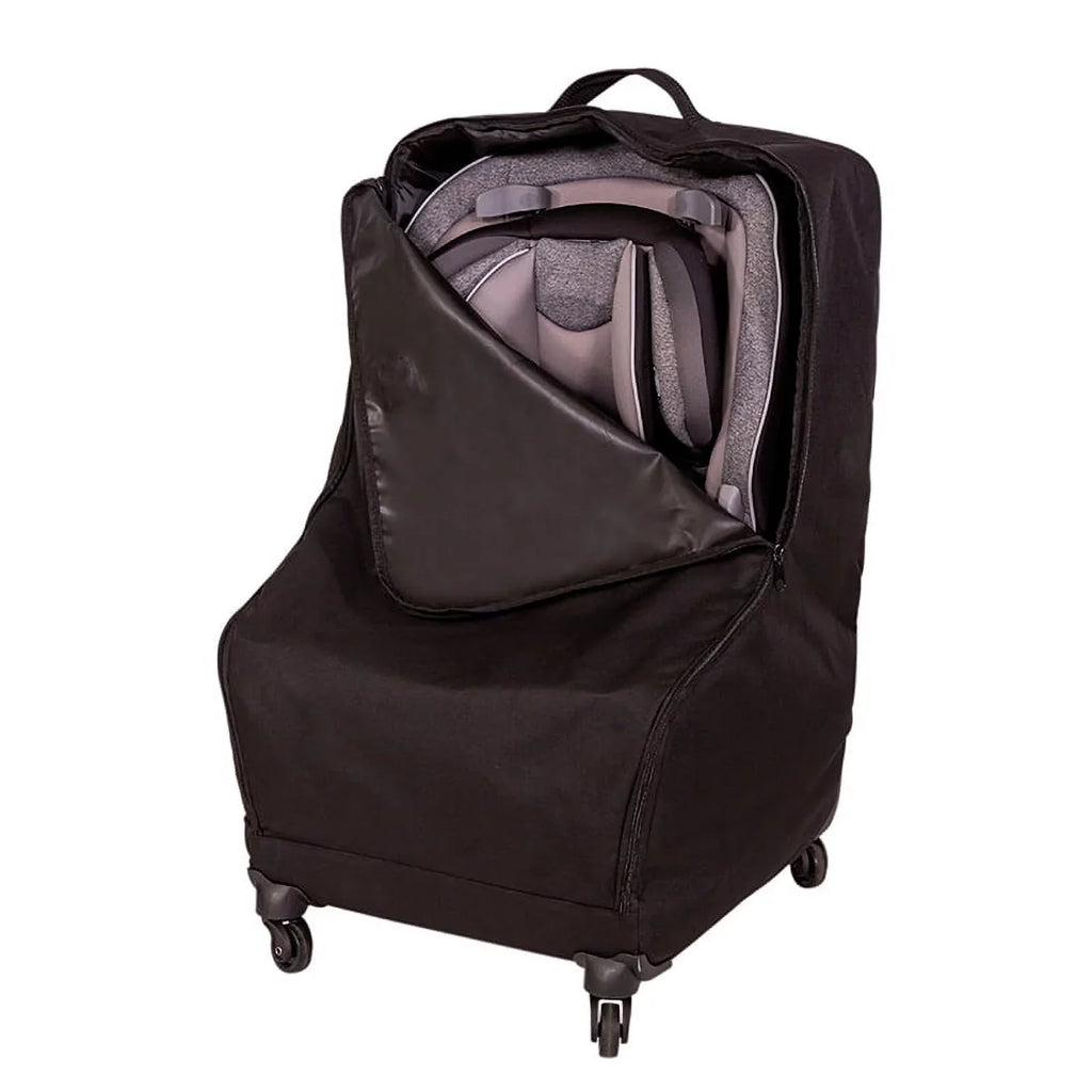 Black Deluxe Car Carrier, J.L. Childress Seat and Wheelie Padded Travel Spinner Bag