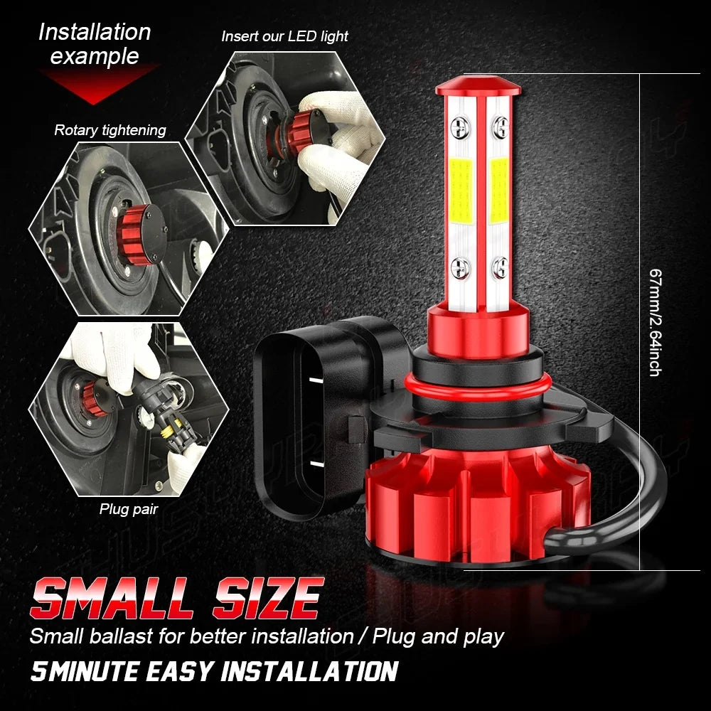 Bulbs D4S Headlight Light LED Fog 6pcs Lexus 9005 ES350 2007-12 HID High&Low 9145 Kit Beam For +