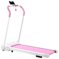 Required; Fitness Home Gym Workout Walking; Machine White&Pink Portable Electric Treadmill Folding Running Treadmill Home Exercise Compact No Treadmill Installation for Motorized for Treadmill