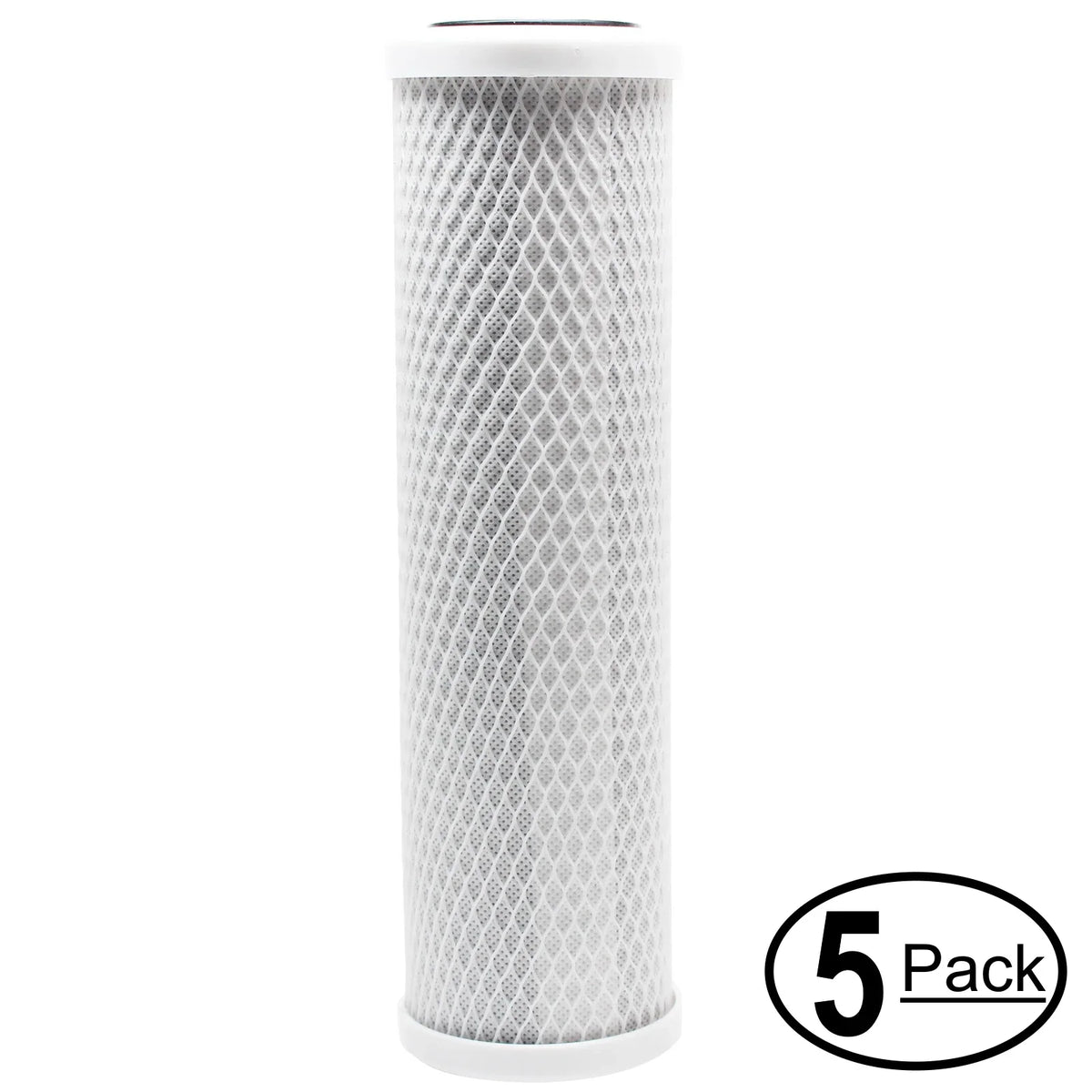 10 GE for Universal inch - Block - with Activated Filter HOUSEHOLD Filter 5-Pack Denali GXWH04F GE Brand Compatible SYSTEM Pure PRE-FILTRATION Carbon