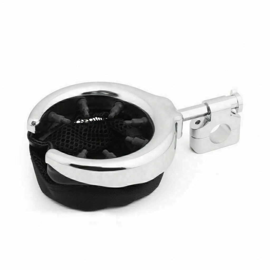 Handlebar Cup Chrome Universal 1" Metal for Drink Motorcycle Holder
