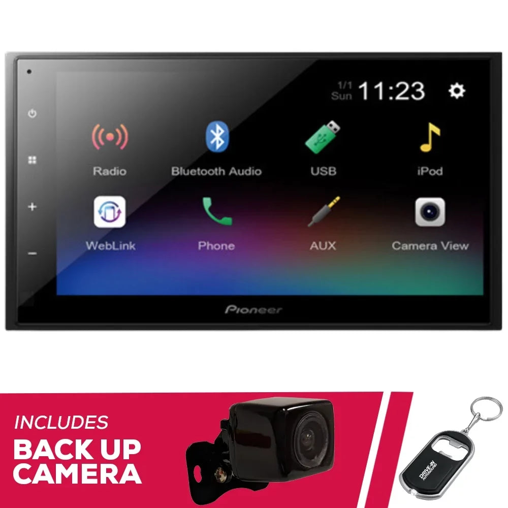 DMH-341EX Restored Camera Digital (Refurbished) Backup w/ 6.8" Multimedia Pioneer Receiver