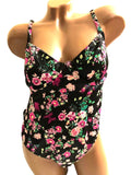 Victoria's Floral Piece Black dimension X-Large Wicked NWT Swimsuit One Secret