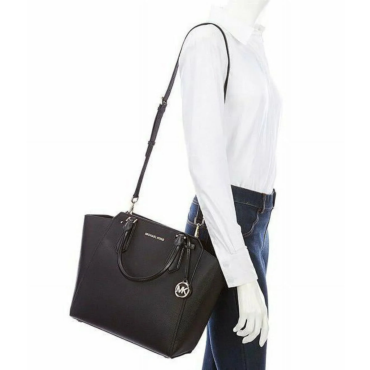 Black Michael North/South Kors Hayes Tote Large Michael