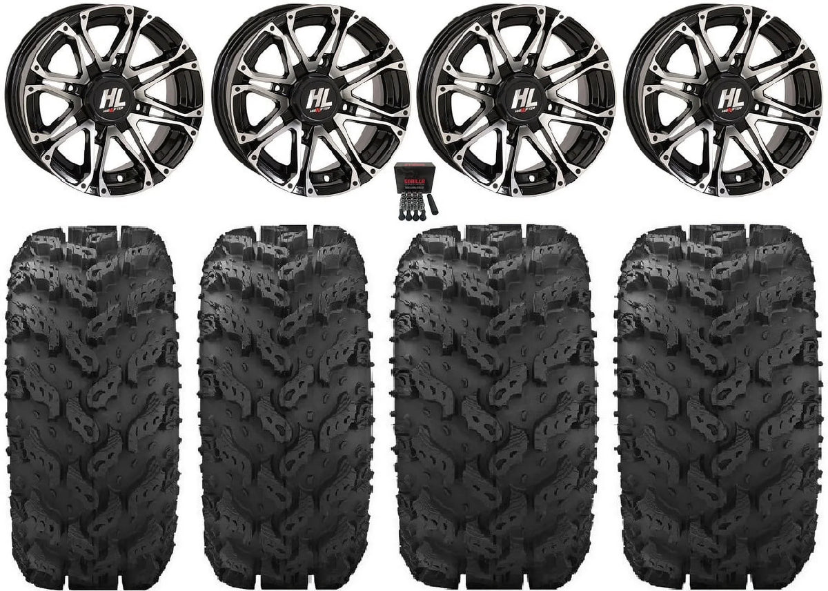14" 26" Tires Teryx Reptile HL3 Kawasaki Machined High Wheels Lifter Mule