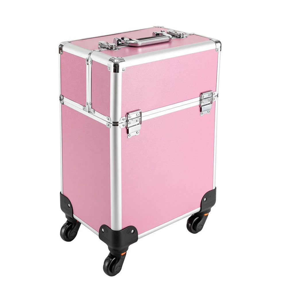 Makeup Train Organizer Makeup Case Trolley Storage Rolling Cosmetic Professional