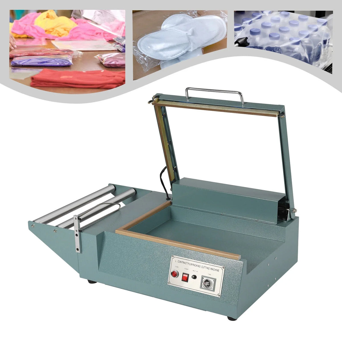 Cutter Film Sealer Quick Sealing Machine POF Machine Packing 1000W Machine Folding OUKANING Heat Wrap Shrink Sealing