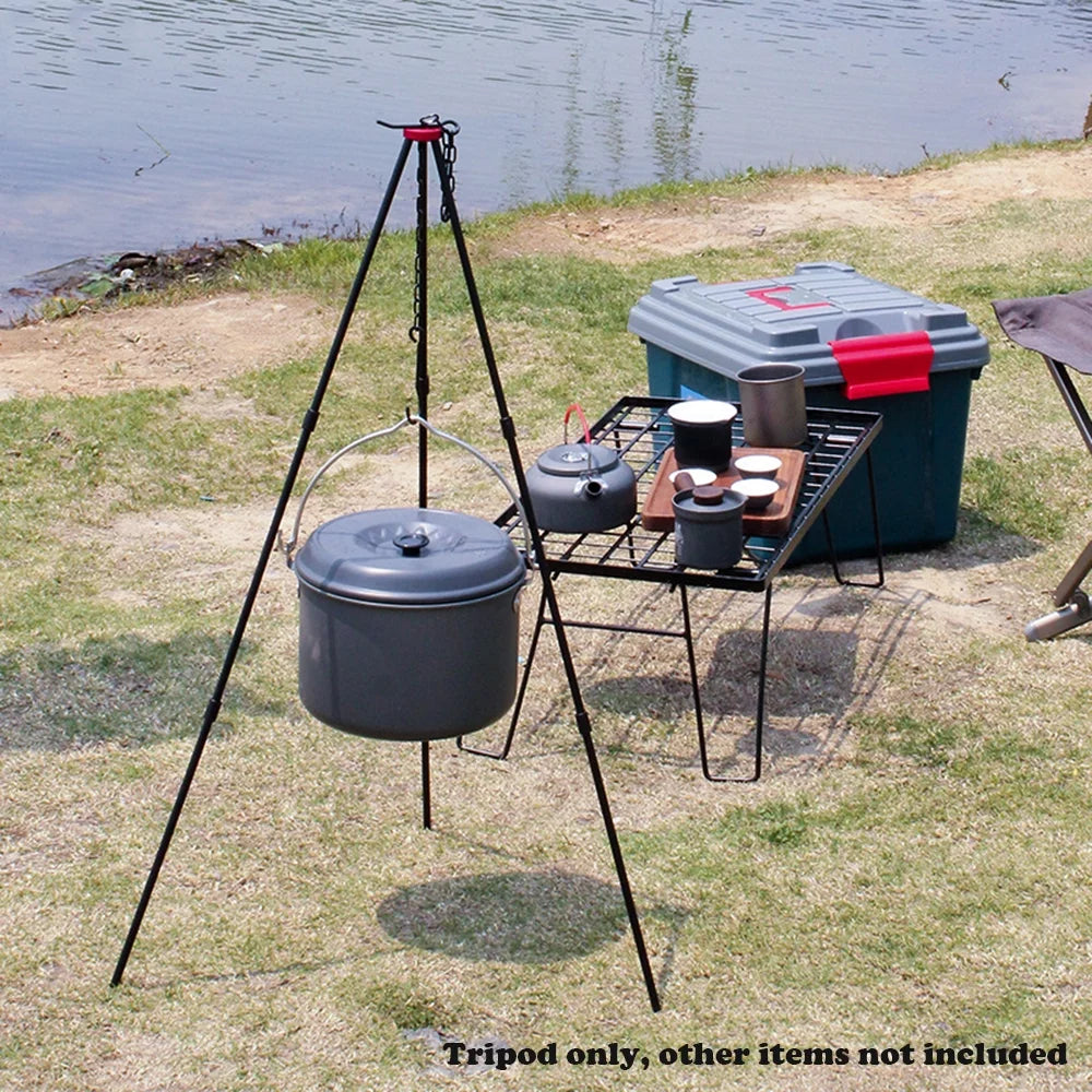 Frame Camping Support Bonfire Tripod Camping sundick Bonfire Portable Triangle