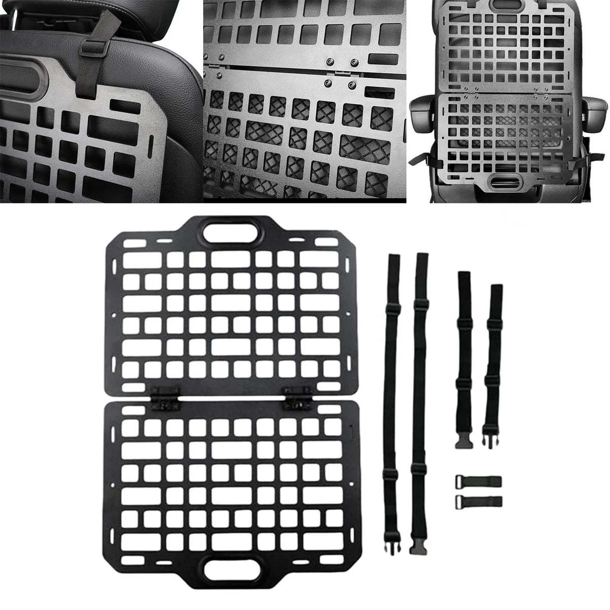 Storage BAOSITY Panel Seat Seat Organizer Auto Modular Auto Panel Truck Molle for Back Parts Plate Car Seatback Hanging Automotive