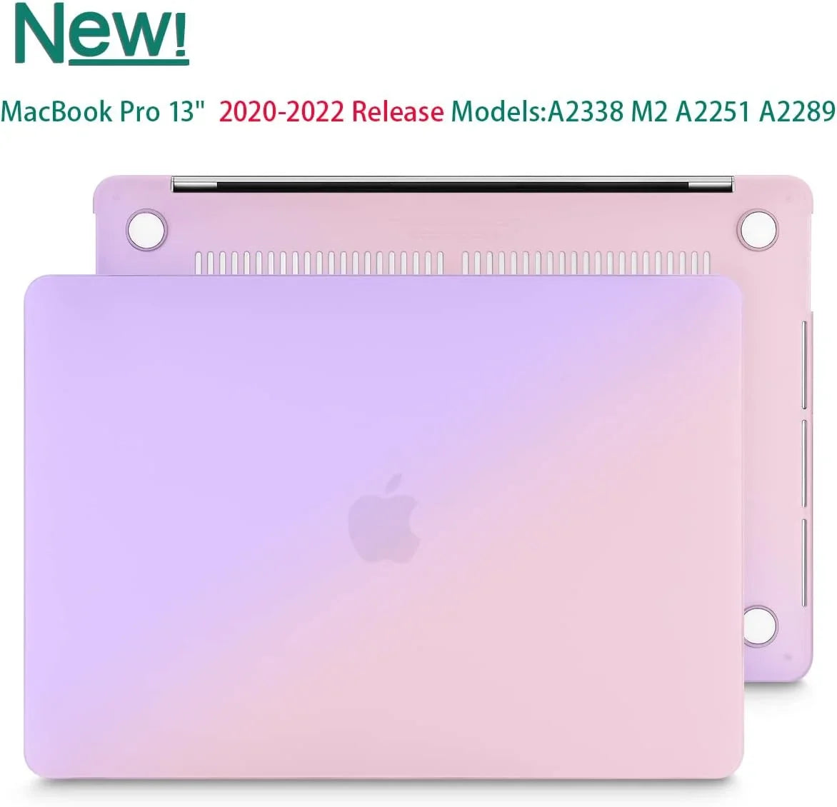 Shell 2022 Case Hard Case Inch Release 2020 A2289 MacBook for 2021 Pro A2251, A2338 13 M1 Model M2