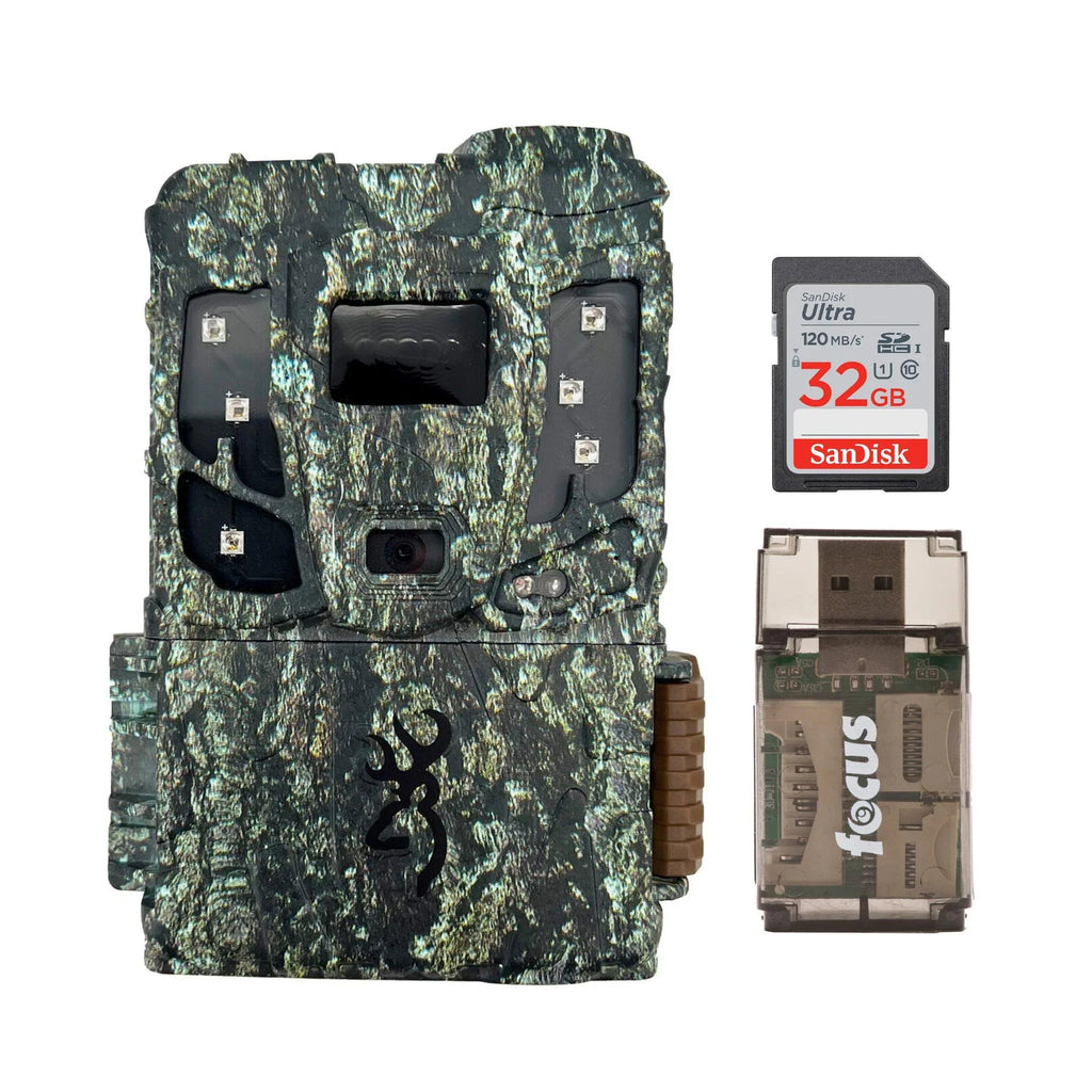 w/ 32GB Trail Browning Reader Extreme Pro Cellular M/Card Camera Scout HD & Max