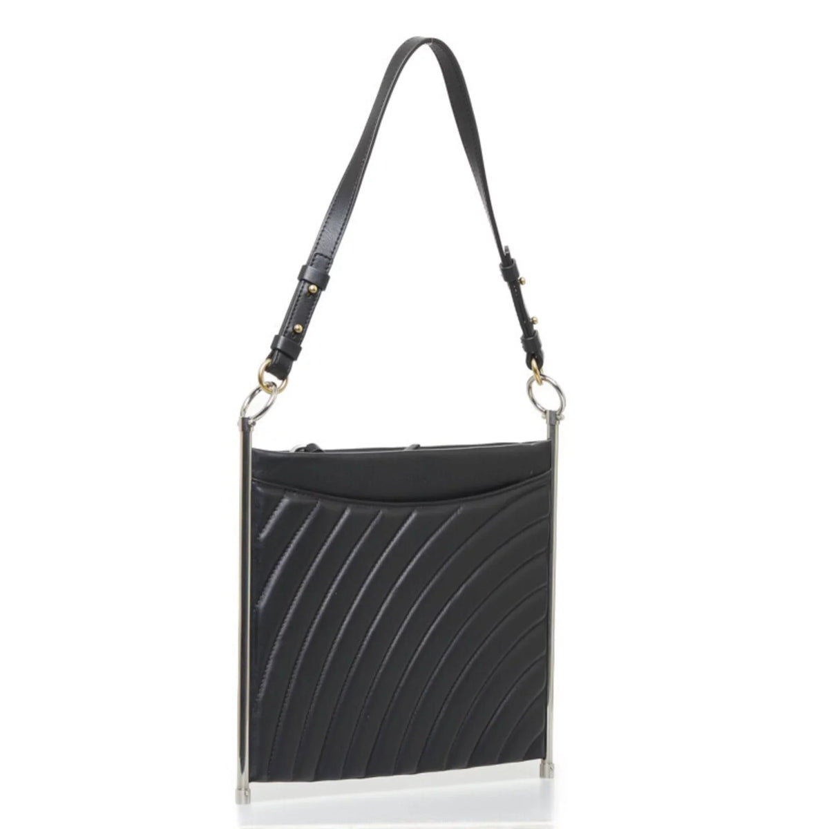 Chloe Shoulder Bag Ladies (Good) Black Chloé Roy Handbag Pre-Owned Leather