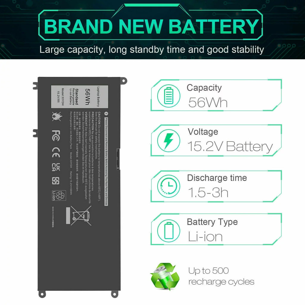 Battery 15 J9NH2 5587 G7 15 Laptop PVHT1 15 17 3579 for G3 3779 G5 7588