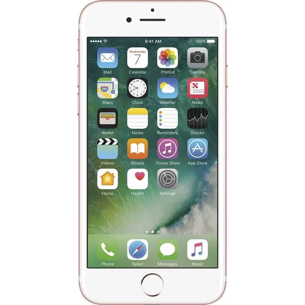 (Refurbished) 128GB iPhone 7 (Cricket Restored Gold Wireless) Rose
