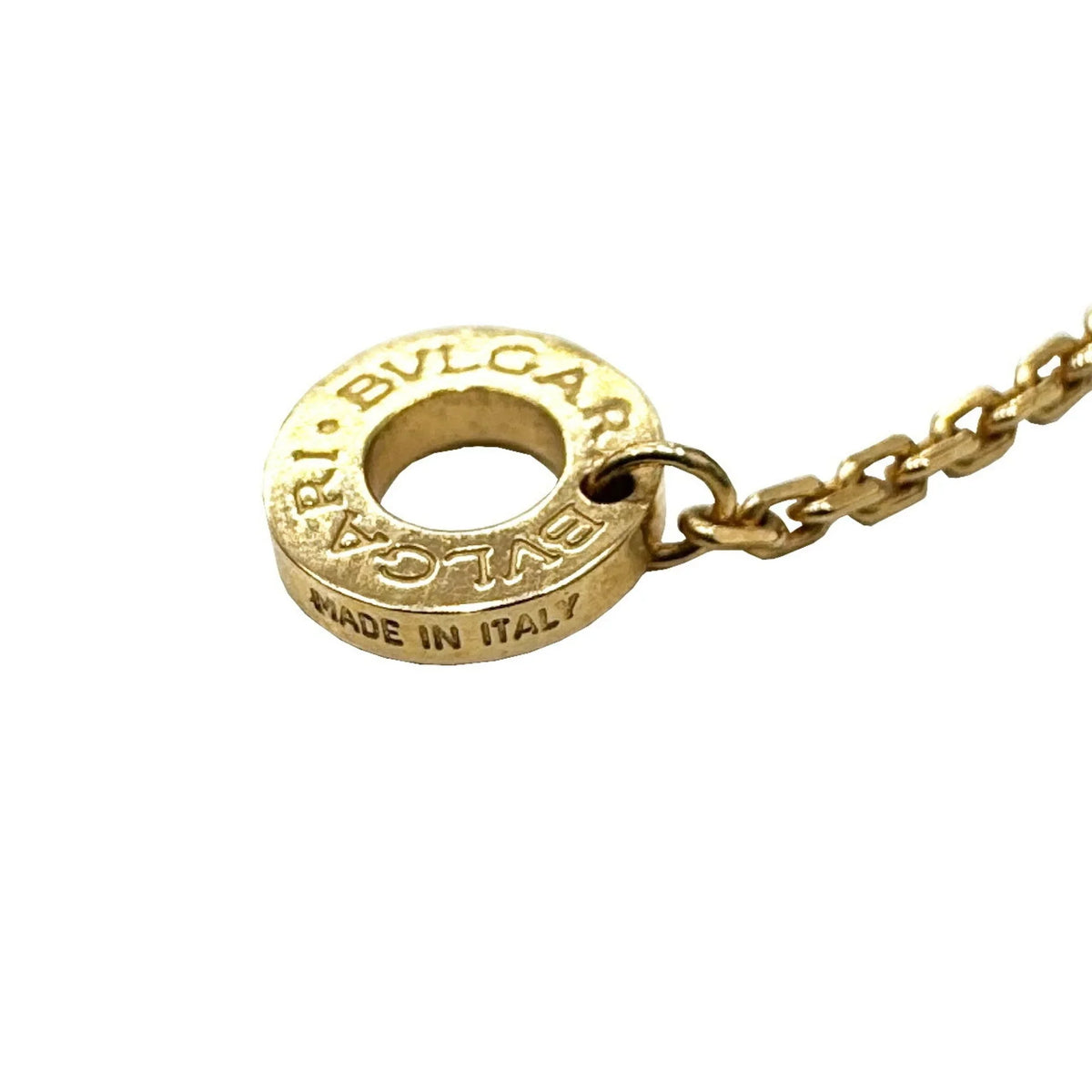 Pendant BVLGARI Ladies Pink Bvlgari Diva Dream (Good) Malachite Necklace Diamond K18PG Pre-Owned 7.3g D0.28ct Gold