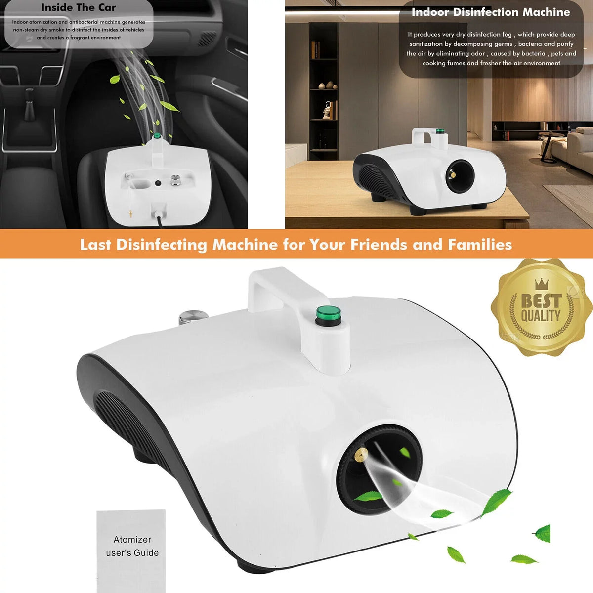 Fog Office & Best Machine House Atomizer. Smart Retail Indoor/exterior Home, Sterilization Portable Car, for