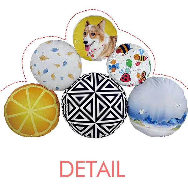 Throw Makeup Flag Facial Denmark Round Cushion Pillow Home Decoration Cap Head