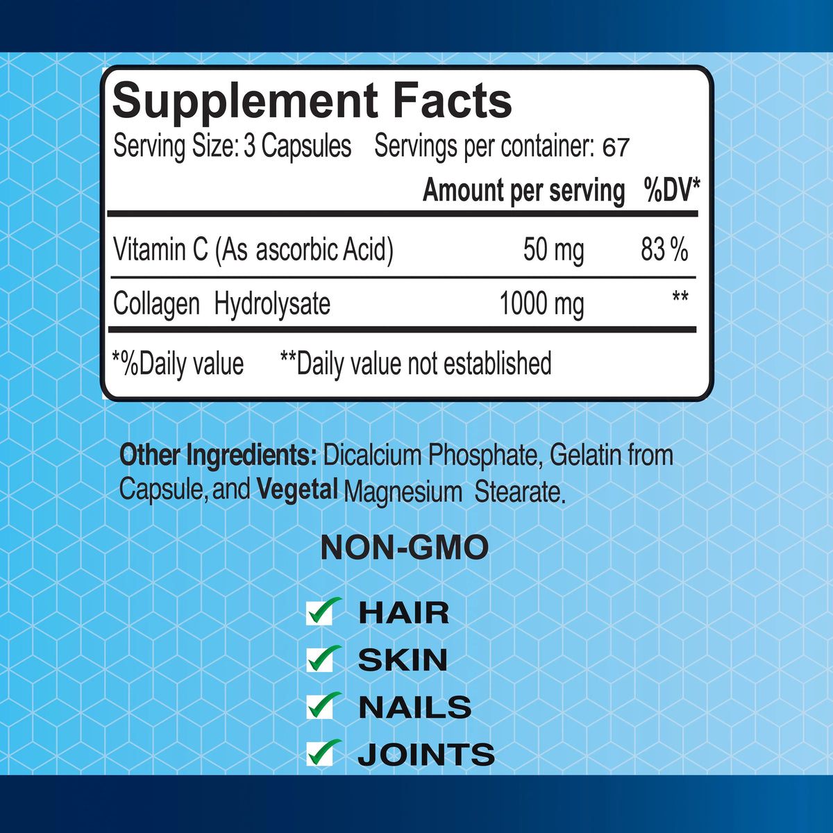 2 Hair-skin-nails-joints C® Piece Kit - for Collagen Collagen