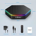 6K JahyShow Smart Stream Quad T95Z - Box TV Plus 4+128G Android Player, Core 12.0 HD