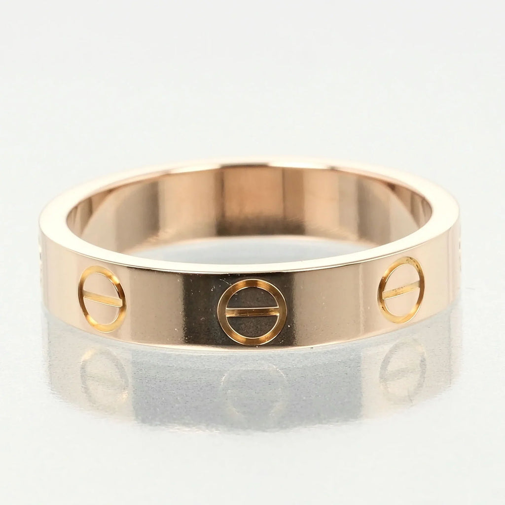 Ring (Good) K18 Approx. Wedding Pre-Owned Gold, Pink Love PG Cartier I132124020 3.6g 9, dimension