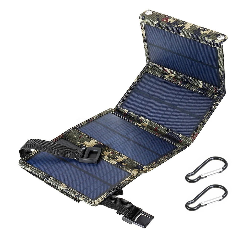 Solar Bank USB Hiking Panel exterior Power Camping JLLOM Charger Folding 80W Phone