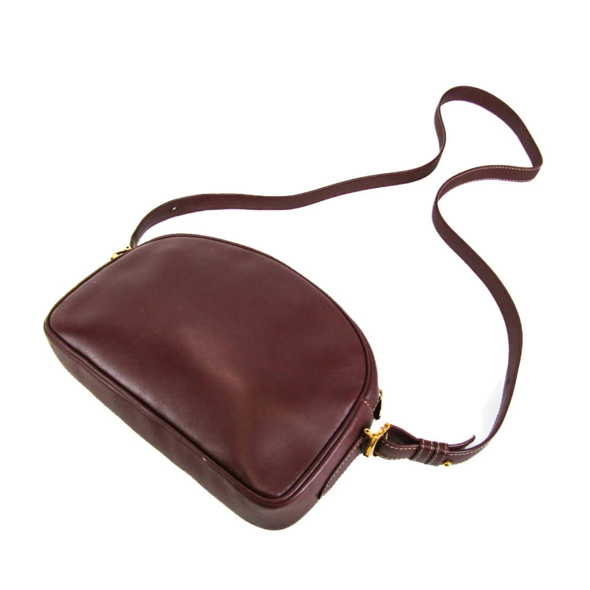 Women's Bag Must Pre-Owned Leather (Good) Shoulder Cartier Bordeaux