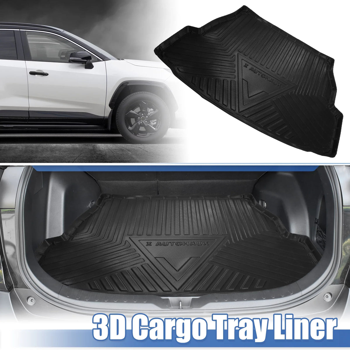 Protector Trunk Toyota Cargo Bargains Mat Trunk Unique 2019-2022 Floor for Waterproof Cargo Tray Liner Cargo RAV4
