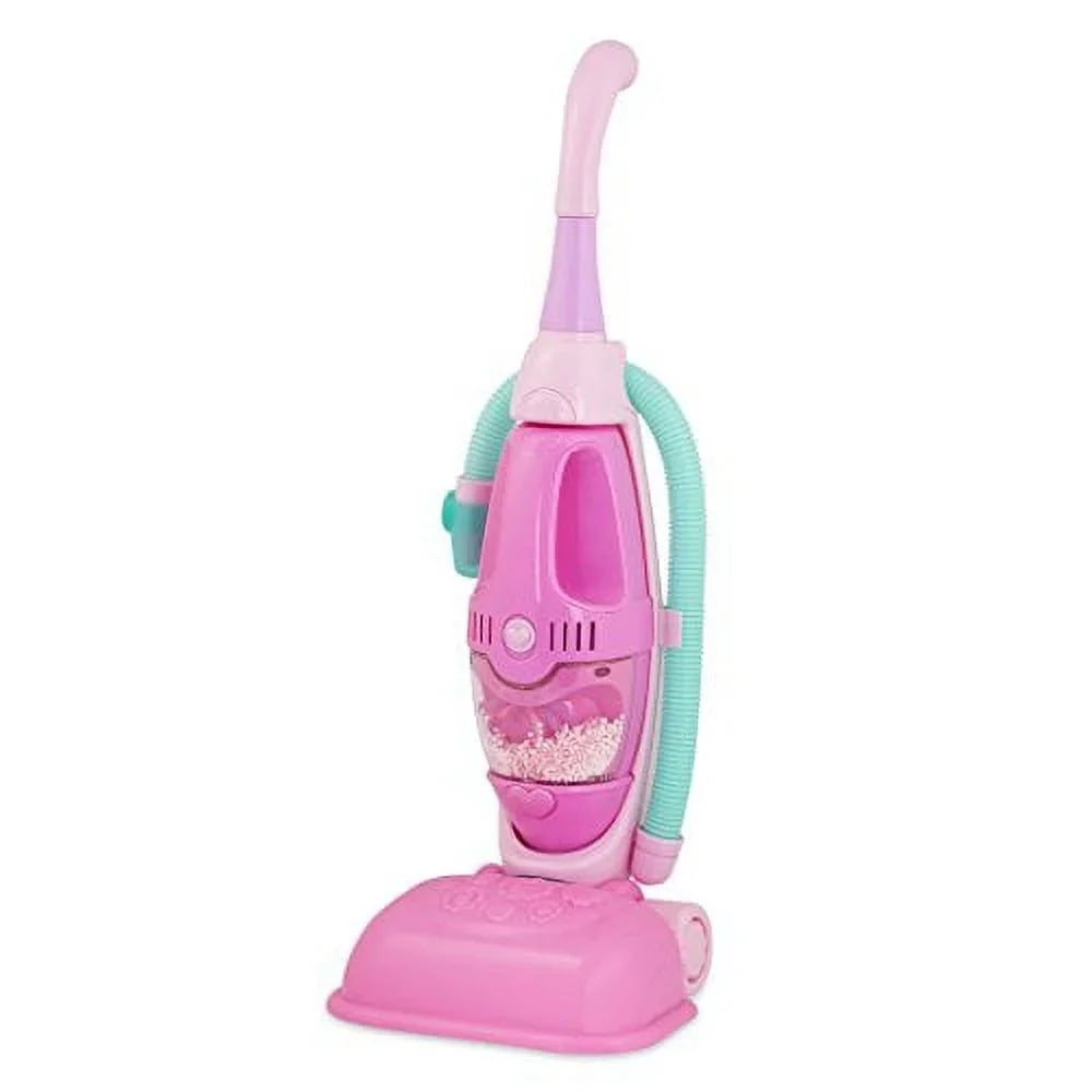 '- by Cleaning Play Pink Realistic 2-in-1 and Up - House with Battat Pieces) Play for Neat (3 Kids Vacuum Playset Home Home and Circle Duster 3 Ages Pretend Hand-Held Cleaner Sounds Set Toy