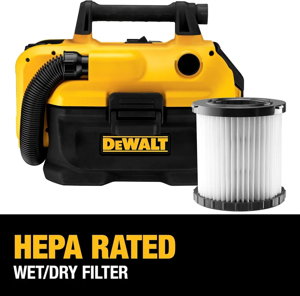 Wet-Dry 12.30 x Tool Only Inch Inch Cordless 20V Inch Vacuum, Yellow, 17.10 (DCV580H),Black, 12.80 x MAX
