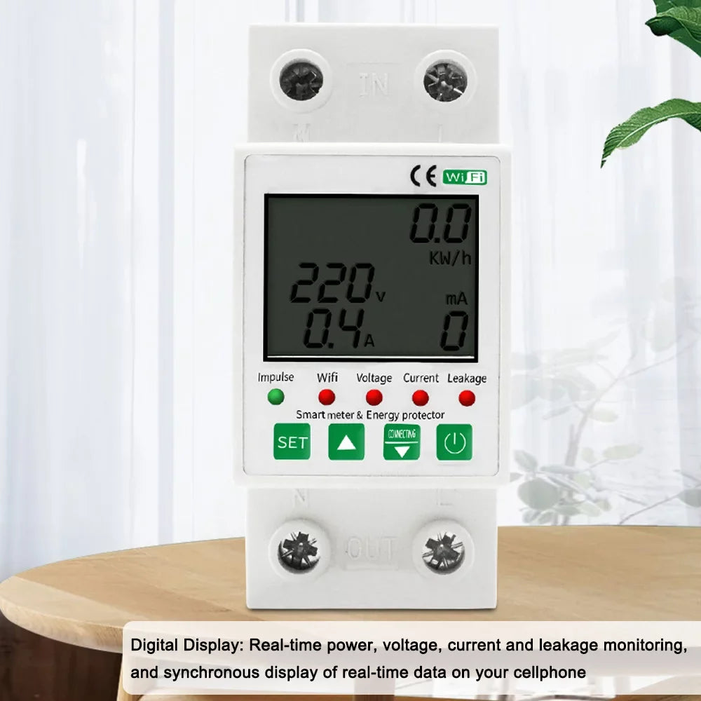 Protection Home WiFi Voice and Intelligent with with Pinnaco Compatible Meter for Leakage - Timer Electric Function Control