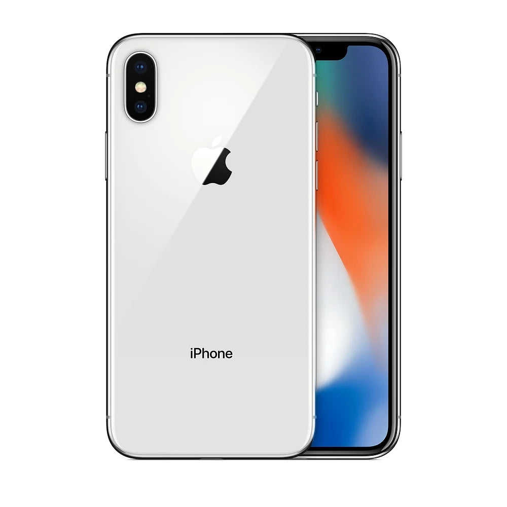 AT&T T-Mobile) Restored ( Fully 256GB Unlocked Smartphone Verizon (Refurbished) + Silver iPhone + X
