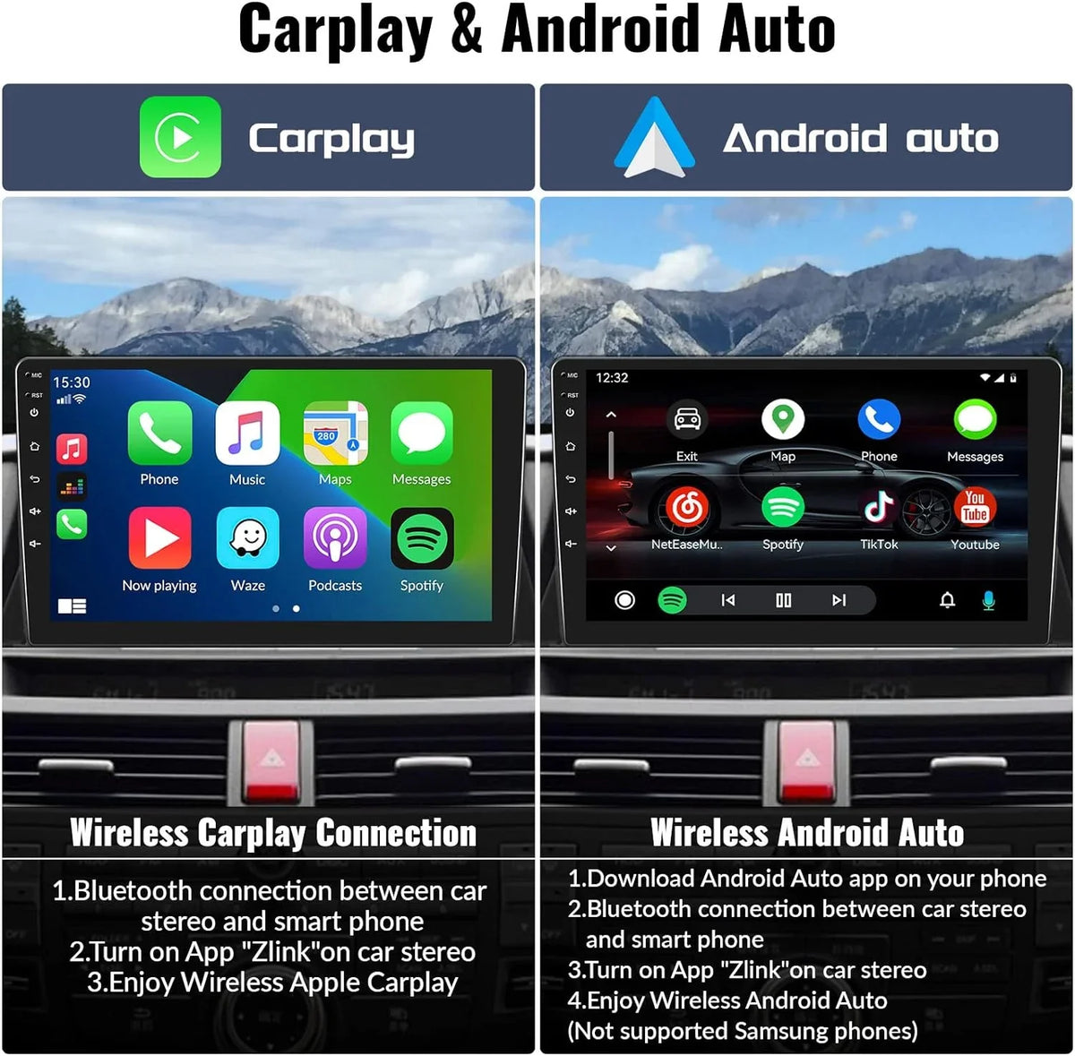 8th Accord Car WiFi 2008-2013 Core with Bluetooth Inch Car 10.1 8 Screen Stereo Android 4G Touch 5.0 Honda Auto Radio CarPlay GPS Navigation Stereo THONZER Android Camera（4G+64G） for Backup