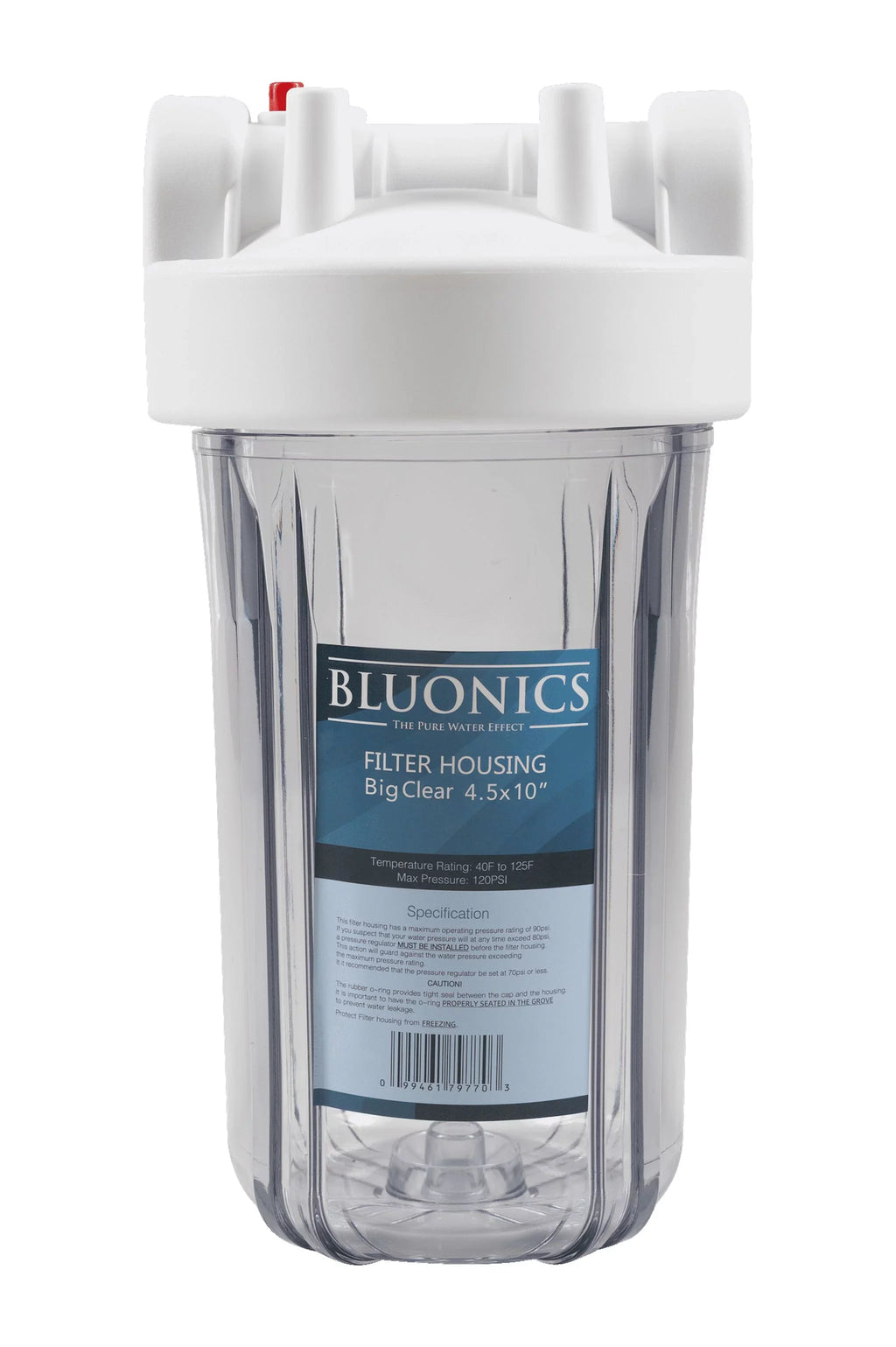 housing Micron with Cartridge liquid 5 10" Big Whole Pleated Sediment Blue Filter blue House clear transparent