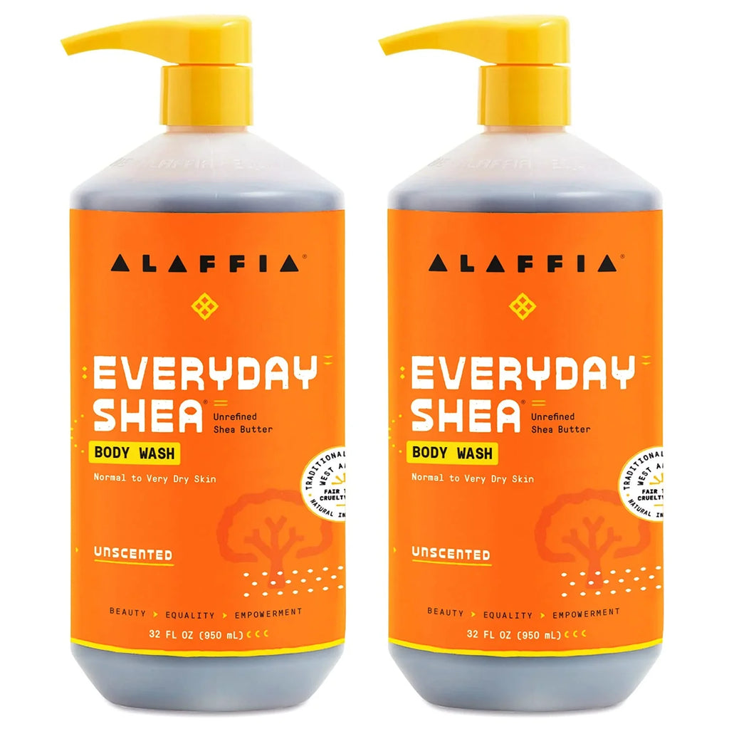 Cleanse Ea. With And Body Pack Coconut Naturally Butter, Wash, Natural Stripping Fl Helps Unscented, Without And Neem, Shea Oil, Moisturize Oils Trade Oz 32 Fair Everyday Shea Alaffia 2 -