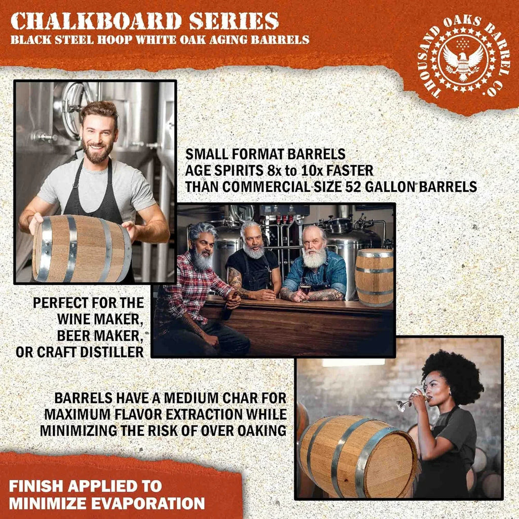 Sauce - Whiskey, For (2 - Home Front Bar Barrel Keg With American Liter) Mini By Stch, Charred Oak Hot cktails, Bourbon, Der Chalkboard Gin, Aging .