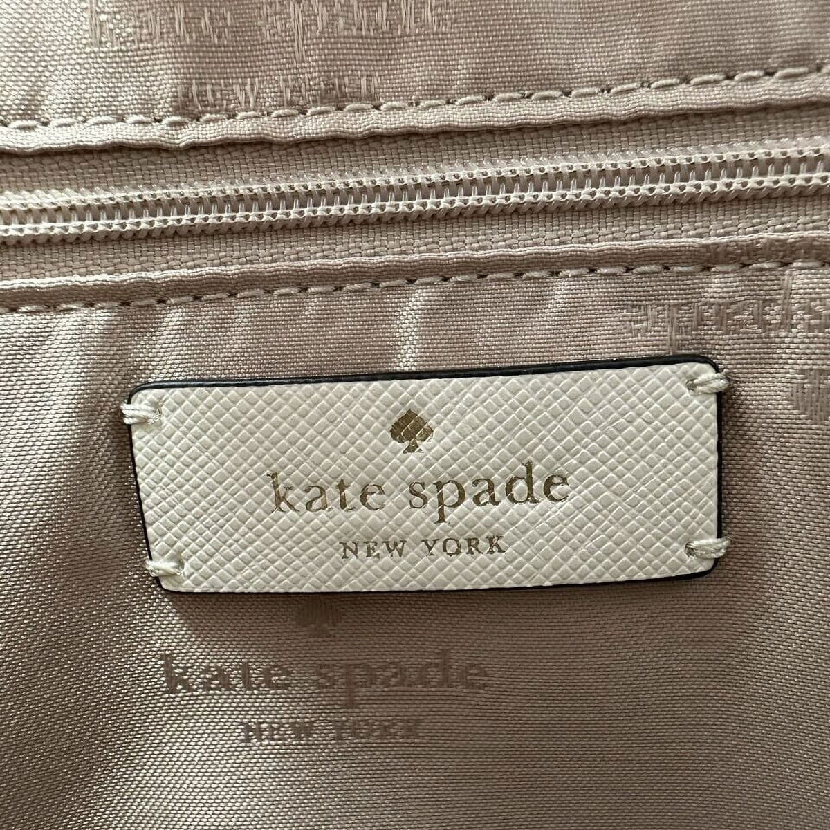 Comparts 3 Satchel Bag Leather KATE Warm Blush Perry SPADE Beige Purse NWT KB673