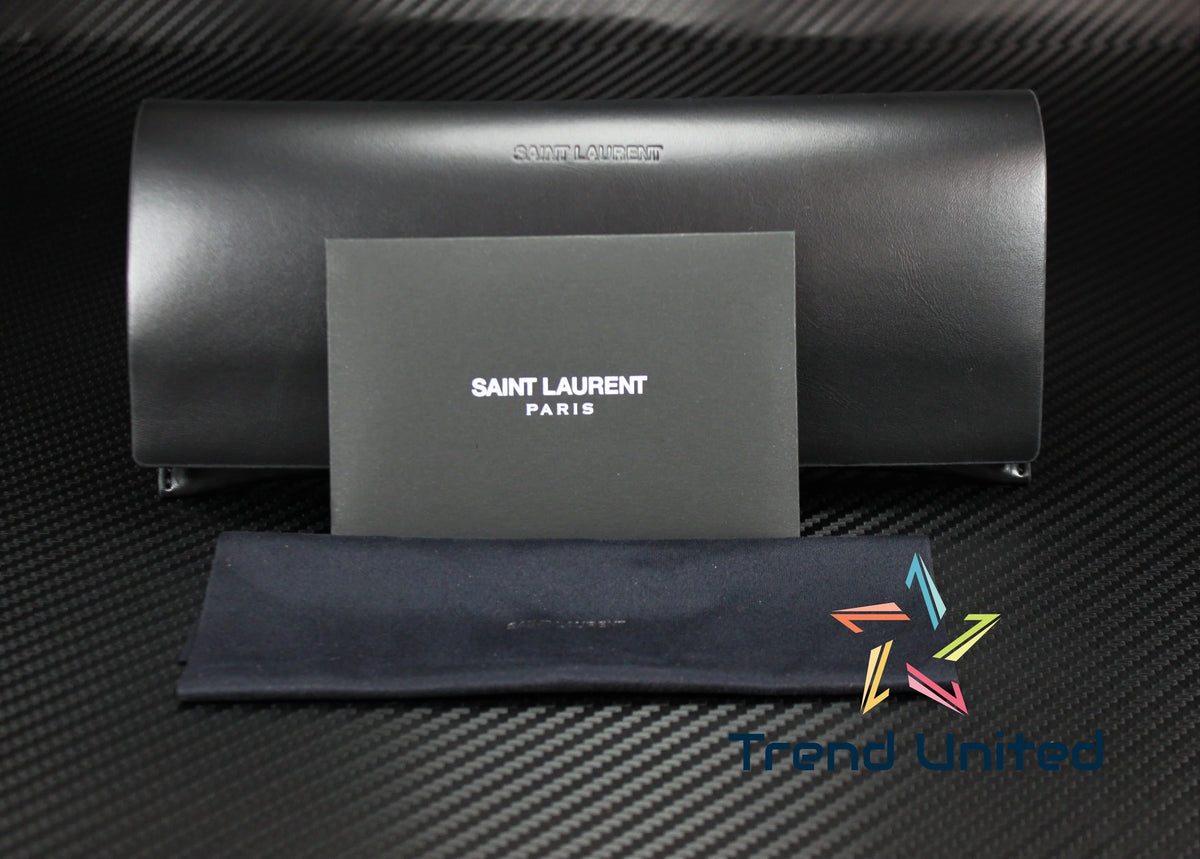Rectangular LAURENT 001 mm 481 SL 55 Eyeglasses SAINT Men's Black Squared