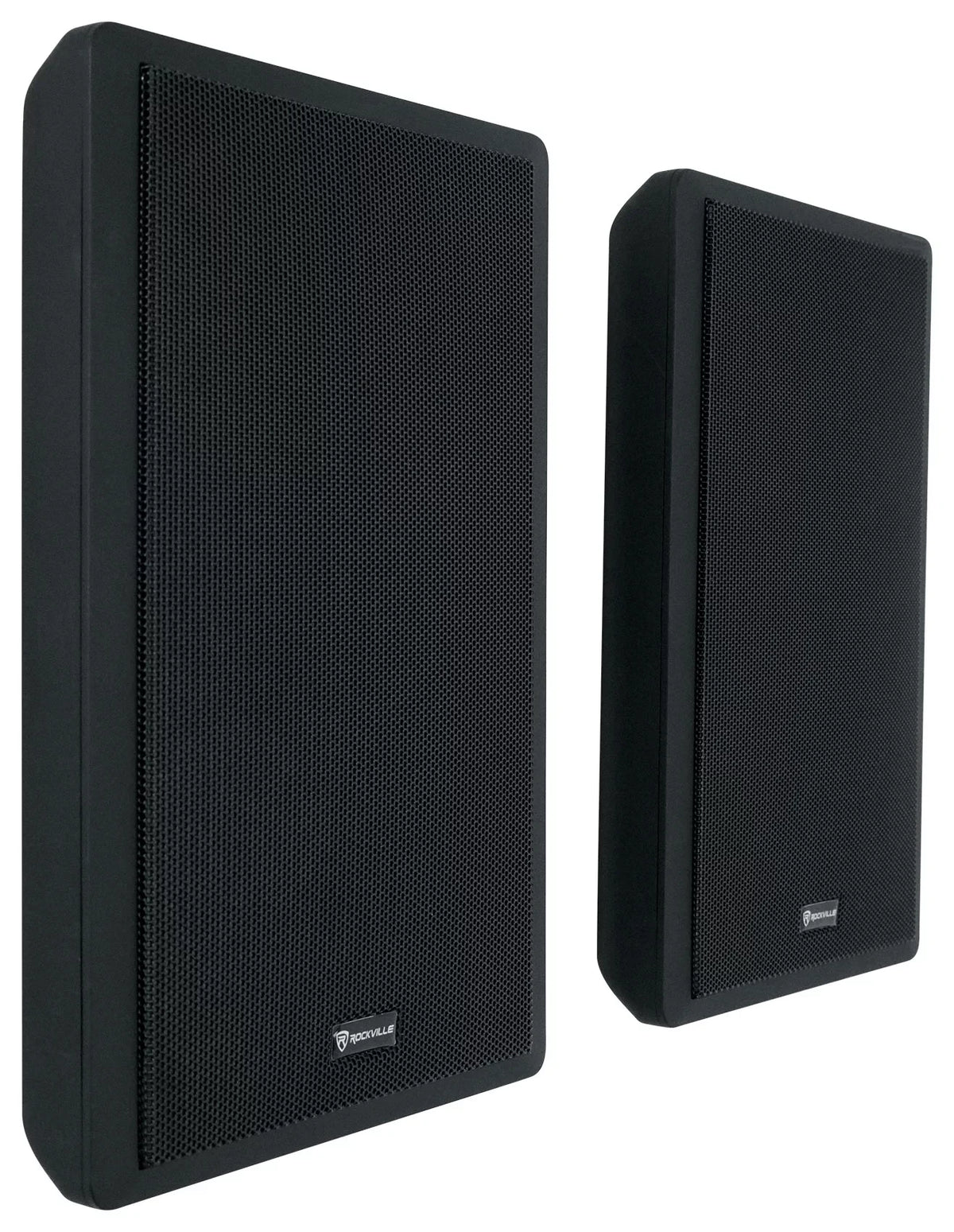 Wall Audio Rockville Kit 4-Room Home Speakers Receiver+(8) RPA40BT Black Slim