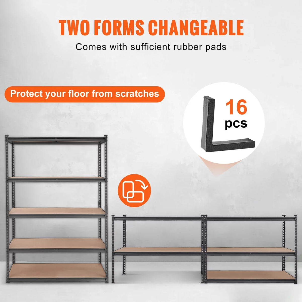 72 18 lbs x D in. Rack 2000 Storage Storage H ,Garage x 48 in. 5-Tier BENTISM in. W Shelving Load Adjustable Unit