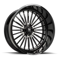 26X14 LUXXX 125CB MILLED FORGED GLOSS PRO LHD HD WHEEL -76ET WARHOG BLACK 6X139.7 6