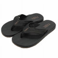 Flojos Men's Flip Sandals, 9, Flop dimension Black-Tan
