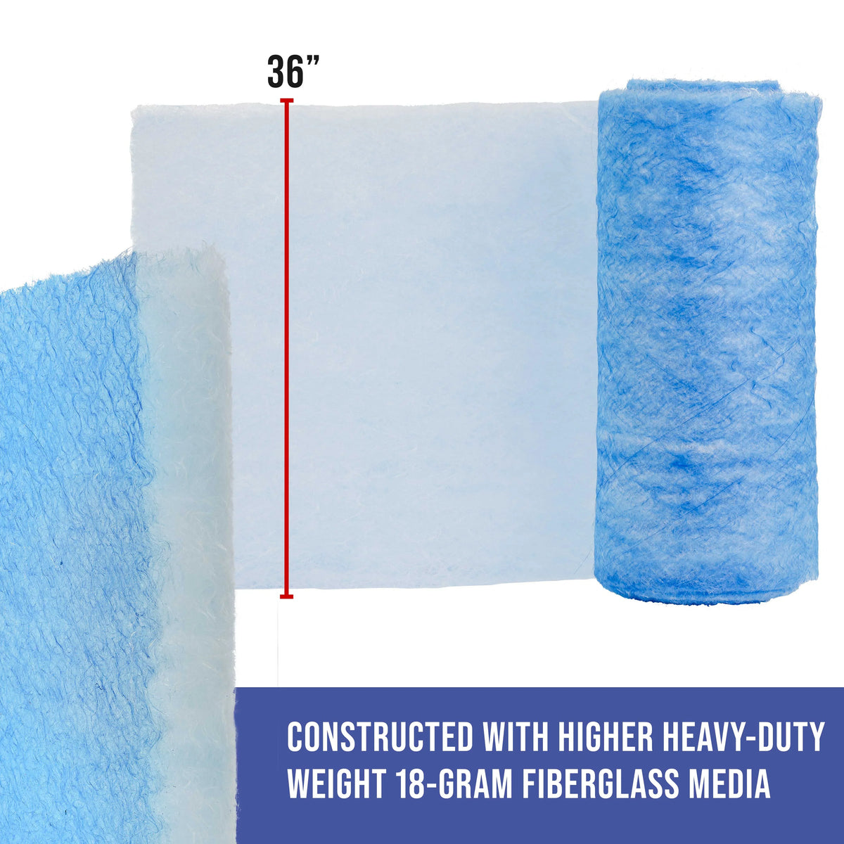 Roll, Elite Overspray Exhaust Captures 18 Booth Filter Particles - Autobody x Master in Gram 36" Traps Booths Paint 100' Auto Paint Refinish - Spray Heavy-Duty Arrestor Paint Fiberglass Premium