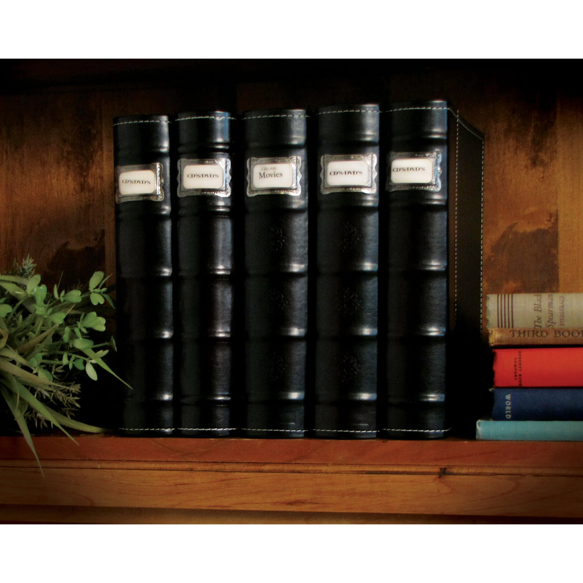 Binder - Sheets & - Acid-Free Black - - Storage Blu DVDs, CDs, Storage Leather Pack Organizer Organizer Binder Bellagio-Italia for 3 Rays, CD/DVD - Games - Video 144-Disc Capacity