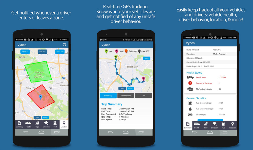 Free Safety Vehicle Trips, Diagnostics, Car/Truck SIM, Fee, Driver Data GPS Monthly 4G Report, Plan, Real LTE Alerts, 1 Fleet: Tracker Year Fleet Fuel No OBD, Tracking, Vyncs Emission Report Time