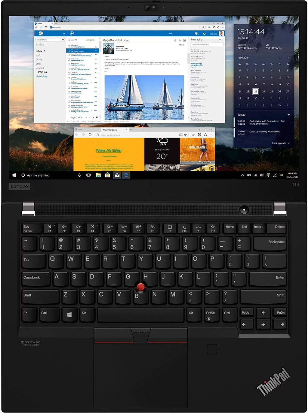 10 4, (Intel Wi-Fi T14 KB, RAM, ThinkPad 24GB Thunderbolt Fingerprint, Windows SSD, 6, Backlit i5-1135G7, Laptop, Pro Business 1TB IPS PCIe UHD x 4-Core Graphics) 2 Webcam, FHD 14"