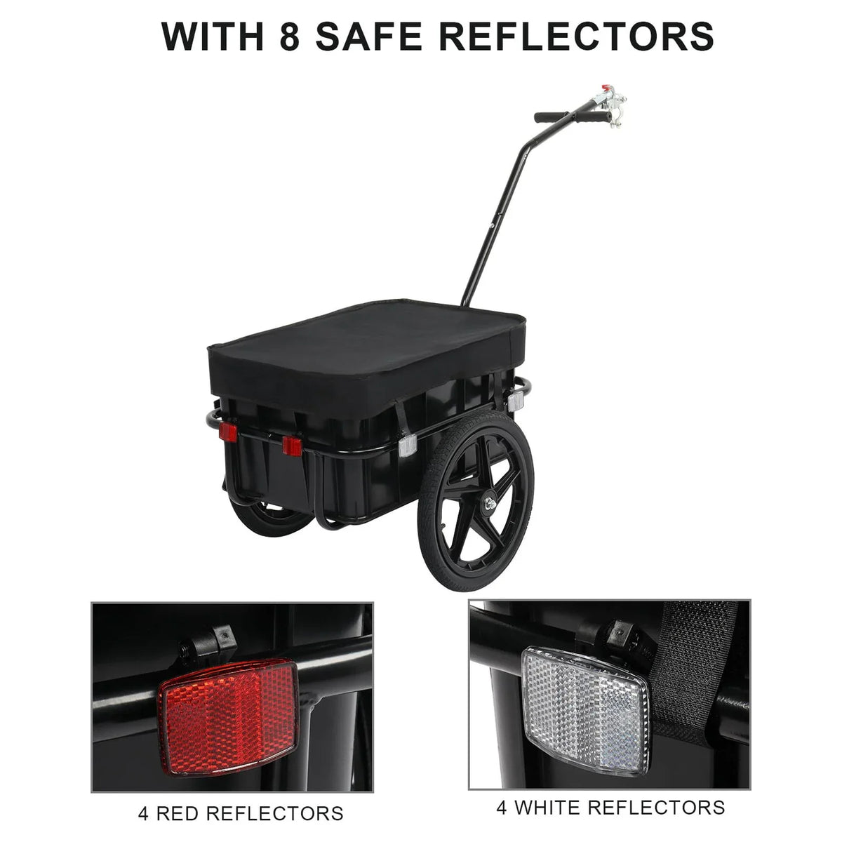 Waterproof W/Universal Bicycle Trailer Bike PEXMOR Wagon Coupler Cargo Cover Trailer, &