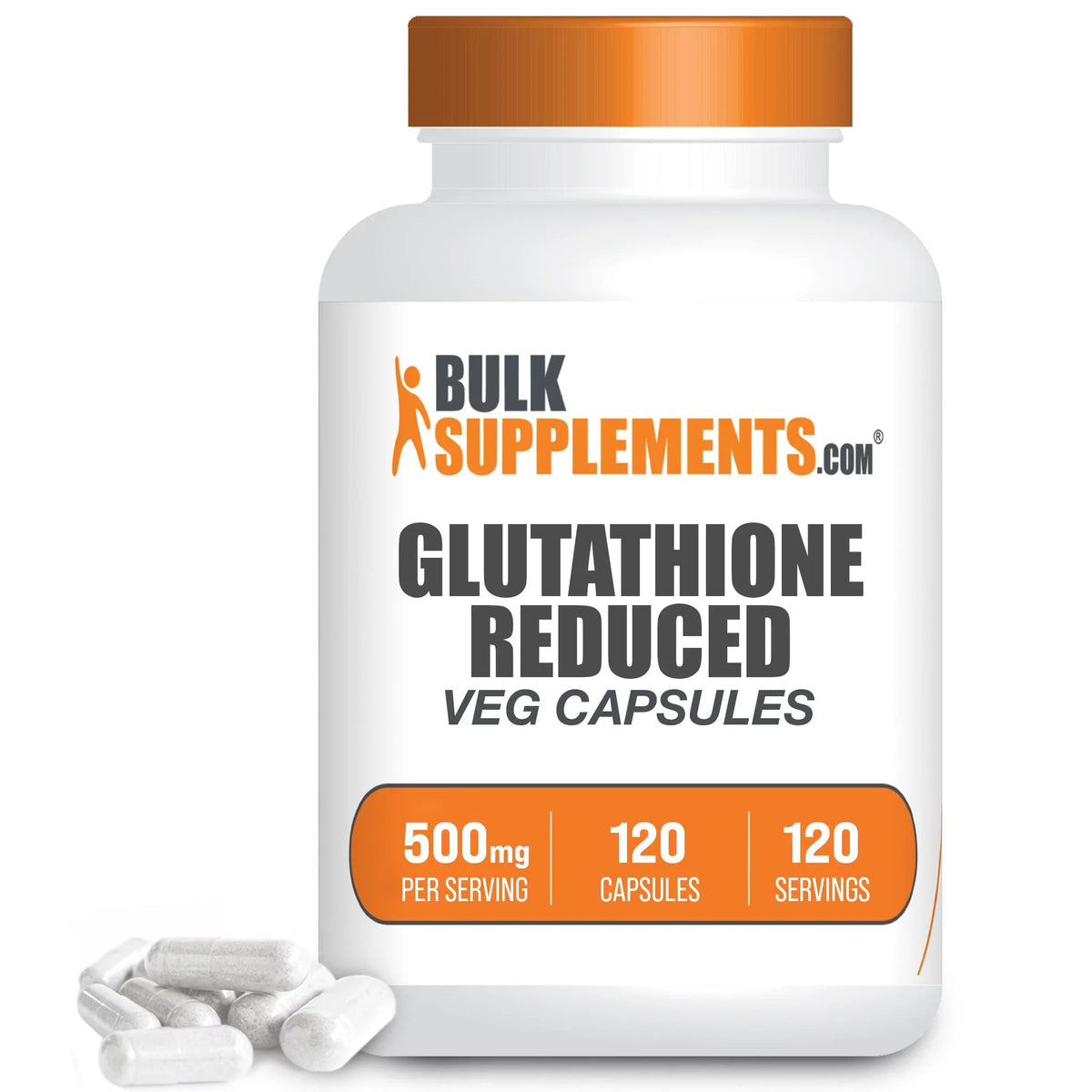 500mg BulkSupplements.com - - Reduced Capsules, Servings) Veg Glutathione Liver 120 Supplements (120 Capsules Health