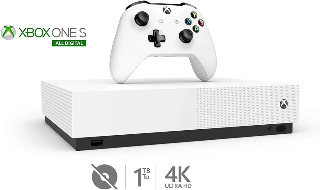 (Disc-free Controller gaming) Xbox Digital Wireless All One S - Edition One with Xbox White Used 1TB - US/Canada